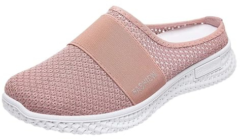 Ortopediska tofflor dam, tofflor & sandaletter för kvinnor fritid, hälsoskor, luftkuddar, tofflor, slip-on, promenadskor, tofflor, unisex, barfotaskor, mjuka sulor, fritidsskor, ROSA, 37 EU