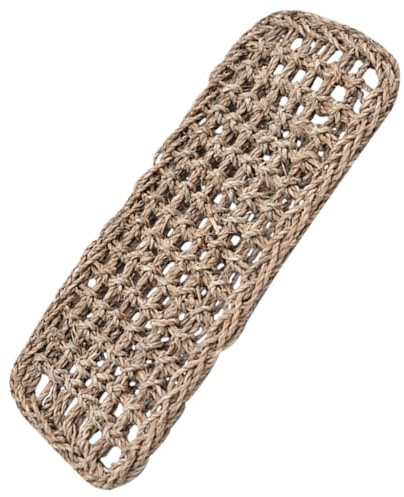 Gatuida Coussin Tissé en Herbe Marine pour Lézards et Reptiles, Tapis Filet Naturel 20x14x2 Cm, Accessoire pour Cage à Reptiles, Nid Confortable pour Animaux de Compagnie