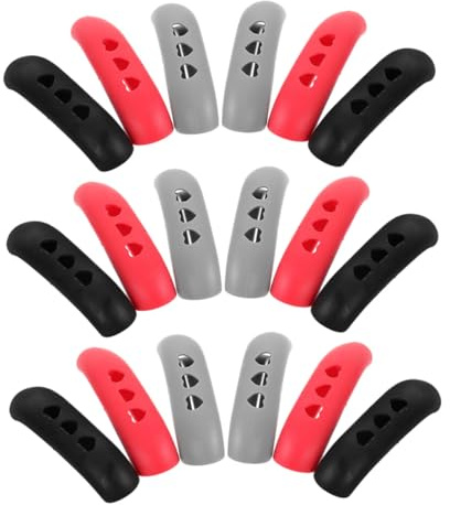 Cabilock Protections pour Poignées de Casseroles Grip Antidérapant Lot de 18 en Plastique Résistant la Chaleur pour Cuisson Quotidienne et Ustensiles Divers