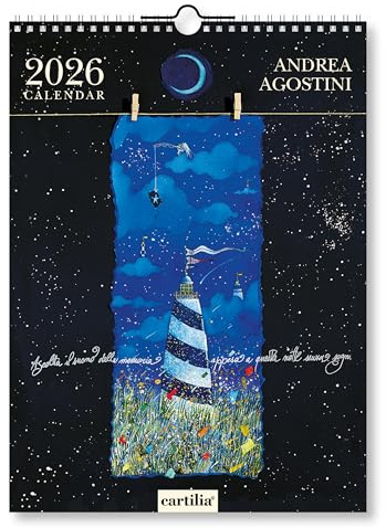 Calendario da Parete 2026 24x33 cm Andrea Agostini (26740) FINE PAPER IN ITALY Cartilia