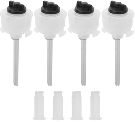 4pcs Manual Pepper Mill Mechanism Ceramic Grinder Rod Kit | Aluminum and Ceramic Build, Quick Installation, Consistent Grinding, Retro Classic Styling for Kitchen Tables