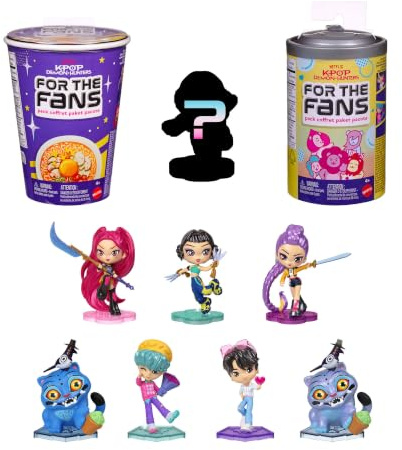 Mattel Kpop Demon Hunters 4-inch Collectible Figure (Styles May Vary) | Fan-Favorite Characters with Accessory & Card, Snack-Themed Packaging, Inspired by the Movie