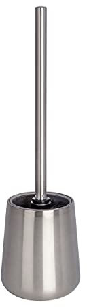 WENKO WC-Garnitur Mod. Solid Edelstahl WC-Bürstenhalter, geschlossene Form Satiniert