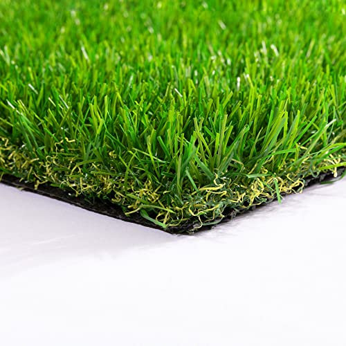 Steffensmeier Kunstrasen Dublin | Sonnenstunden: 20.000 | 37 mm | Outdoor | Meterware | wasserfest | Grün, Größe: 100x100 cm