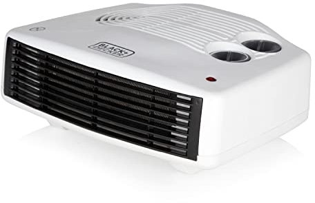 Black+Decker BXSH37006GB Fan Heater with Climate Control, 3kW, White