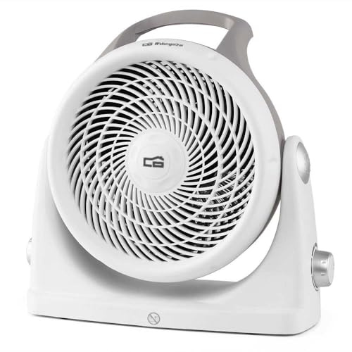 Orbegozo FH 6065 - Calefactor Compacto, 3 Posiciones de Funcionamiento, termostato Regulable, protección contra sobrecalentamiento, Giratorio 90°, 2000 W, Color Blanco