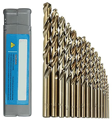 15 teile/satz 1,5-10mm HSS-CO M35 Kobalt Spiralbohrer 40-133mm Länge Holz Metall Bohrmaschine Elektrowerkzeuge