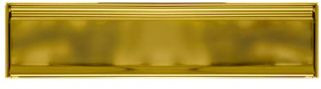 UAP 12 Inch All Stainless Steel Door Letterbox - Nanocoast Product, Will Not Rust or Corrode - Secure Letter Box, Anti Vandal, Anti Burglar, for 40-80mm Composite and Wooden Doors (PVD Gold)