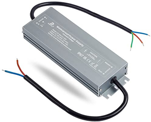 DUSKTEC LED Trafo 12V 60W Netzteil IP67, Wasserdicht Treiber Transformator AC 230V auf DC 12 Volt 5A, Slim Driver Außen für Feuchtraum Badezimmer Outdoor Gartenbeleuchtung Aussenbereich