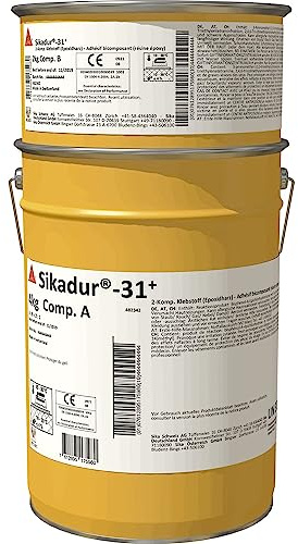 SIKA – Sikadur 31+, pegamento epoxi multiusos bicomponentes, 6 kg, gris