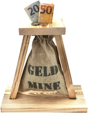 Geldmine Geldgeschenk Spardose Geldsack - Handgemacht - Geschenke Hochzeitsgeschenk Weihnachten Geburtstag Holz originelle Hochzeitsgeschenke Geldgeschenke Verpackung