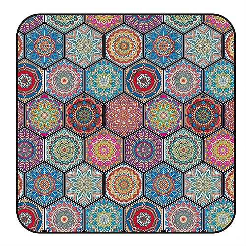 EUPXRHY Picknickdecke Wasserdicht & Isoliert, 3 Schichten Verdickt Picknick Decke mit Aluminiumfolie, Stranddecke Sandfrei, XXL Camping Decke für Alle Jahreszeiten, Waschbar,A,300X300cm