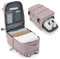 BJLFS Bagage Cabine 40x20x25 pour Ryanair Sac à Dos Voyage Cabine Avion 20L Bagage à Main 40x20x25 Petit Sac à Dos Ordinateur Portable 14 Pouces Homme Femme Noir,Gris rose