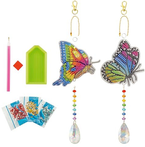 Weltbild Diamond Painting bastelset Sonnenfänger Butterfly 2er-Set