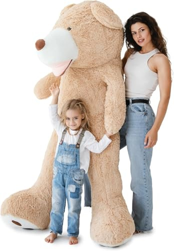 MKS Riesen Teddybär XXL Kuschelbär 200cm groß Plüschbär - Original Teddy Bär Braun (200 cm)