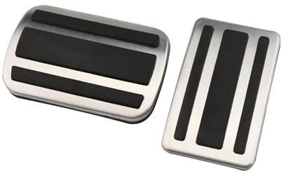 LECREA Auto Pedal Set für Opel Grandland X 2017-2022, Verschleißfest Gaspedal Bremse Fußstütze Pads Anti Rutsch Pedal Abdeckungen, Auto Innere Beschützen ZubehöR,AT/2pcs