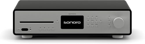 sonoro Maestro Quantum HiFi-Receiver mit CD Player, Bluetooth und Internetradio - Schwarz