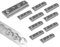 LASIPROFI - Nutenstein M6/M8 für Airlineschiene | Airlineschiene Fitting im 10er Set | zum Einschieben | Material: verzinkter Stahl | Größe: 50,5x18 x 5,5mm