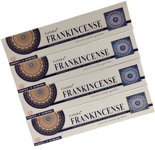 Frankincense Incense Sticks 15gms x 4 Packs, Essence of Ayurveda
