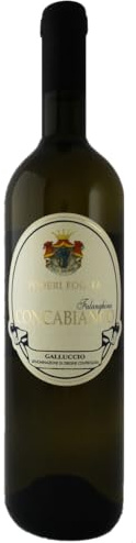 Concabianco, Vino Bianco Falanghina e Pallagrello, Galluccio DOC, 13% Vol (1 bottiglia)