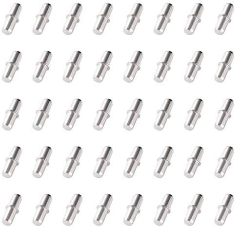YIXISI 40 Stücke 20x6 mm Bodenträger mit Ring, Bodenträger Regalbodenträger, für Küchenschrank Bücherregalmöbel