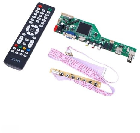 Carte Mère TV LCD YY30-1 RR52C.03A Compatible DVB-T DVB-T2 avec Télécommande À Touches Gratuites, Accessoires TV