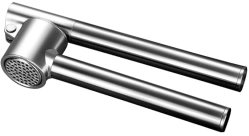 SWETRACE Schiaccia Aglio Manuale in Acciaio Inox Manico, Spremiaglio Portatile Multiuso per Cucina Domestica, Strumento Resistente per Tritare e Schiacciare Aglio Facilmente