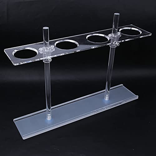 Saluaqui Soporte de Embudo de Altura con Soporte para Embudo de Laboratorio de 4 Orificios Fácil Instalación y