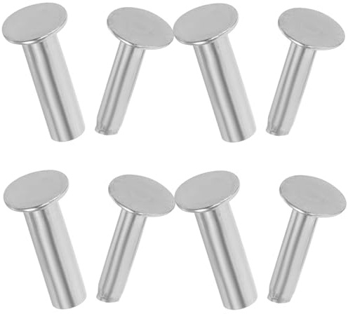 NUOBESTY Remaches para Cuchillos de Acero Inoxidable para Proyectos de Restauración y Fabricación Diy, Diseño Clásico y Fijación Segura para Mangos de Cuchillo