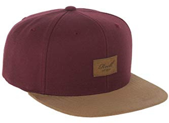 Reell Suede Cap, 6 Panel Snapback Kappe für Herren und Damen, Unisex