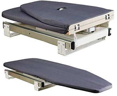 SAROSORA Asse da stiro retrattile per armadio, facile da installare (blu navy)