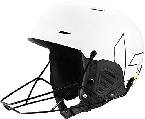 Bollé - Mute SL MIPS, Race White Shiny, No Lens Reference, Small, Snow Helmets, Unisex, Adult