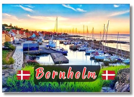 Bornholm, Ostseeinsel, Sonneninsel,Daenemark, Kühlschrankmagnet,Fridge Magnet, Souvenir 0710215