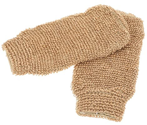 2st Jute-bade Handschuhe Duschbad-handschuhe Peeling-wäsche Badetuch Weben Duschhandschuhe Peeling-badehandschuhe Wäsche Waschen Schrubben Körperpeeling-handschuh Ah Hui Haushalt