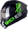 Broken Head Motoradhelm Adrenalin Therapy X4 - Sportlicher Integralhelm - Schwarz-Neon-Grün Glanz - Größe M (57-58 cm) - Limited Edition