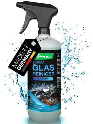 Terma Auto Glasreiniger 1L Profiqualität Made in Germany für streifenfreie Scheiben mit Tiefenwirkung, Scheibenreiniger mit Langzeitwirkung extra stark für Auto, Motorrad, Roller uvm.