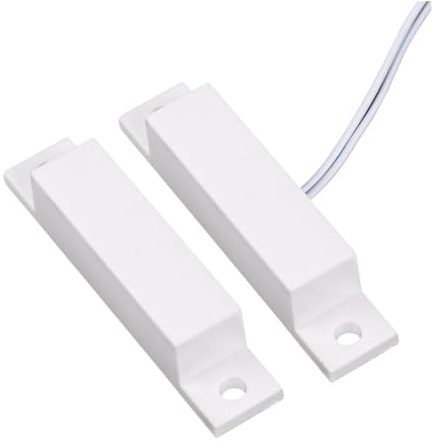 ZONADAH Sensor de contacto magnético de puerta, sin interruptor magnético, con cable, ventana de seguridad, sensor de contacto de puerta, alarma, interruptor de detector magnético, contactos de puerta