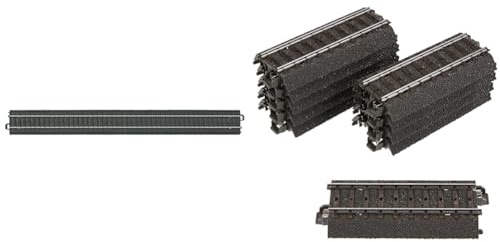 Märklin 24360 - Gerades Gleis, 10er Set, C-Gleis, Spur H0 & 24077 H0 Gerades Gleis, 77,5 mm, 10er Set