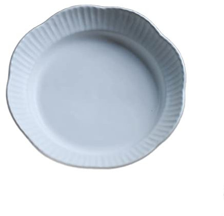 ruyi-1986 Dinner Plates Ceramic Dinner Plates Vegetable Plates Household White Deep Plates Restaurant Dishes Kitchen Plates Oval Plates Fish Plates Solid Colors Simple Salad Plates(A)
