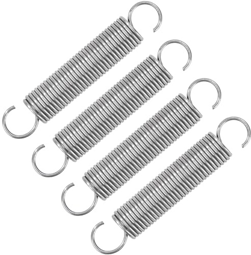 GUNGY Zugfedern mit Haken Edelstahl Zugfeder Spannfeder 55mm Außendurchmesser 10mm Drahtdurchmesser 1,1 mm Maximale Zugkraft 2,37kg 1,1x10x55mm 4 Stück