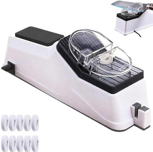 Générique Surudoisharp Pro Aiguiseur De Couteaux électrique, Aiguiseur De Couteaux Automatique, Aiguiseur De Couteaux Portable Multifonctionnel Double Face, 5 Secondes pour Un Affûtage Rapide (1pcs)