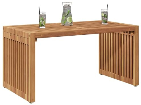 vidaXL Garten-Beistelltisch Braun 70 x 37,5 x 35,5 cm Massivholz Teak | Aus massivem Teakholz, gebaut um lange zu halten, Stark genug, um alles zu tragen, was du brauchst,