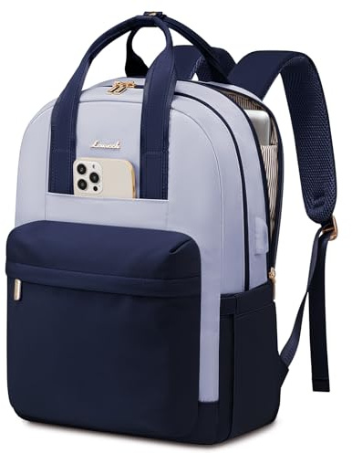 LOVEVOOK Laptop Backpack Womens, 15.6 inch Fashion Rucksack Bag for Ladies, Cute Work Bag for Office Teacher Nurse, Waterproof Uni School Bags with USB Port, Back Pack for Business Travel