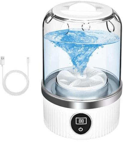 CTDMJ Portable Washing Machine, With a USB mini Washing Machine, 600 g Tragbare Underwear Washing Machines, Suitable for travel camping dormitories (White)