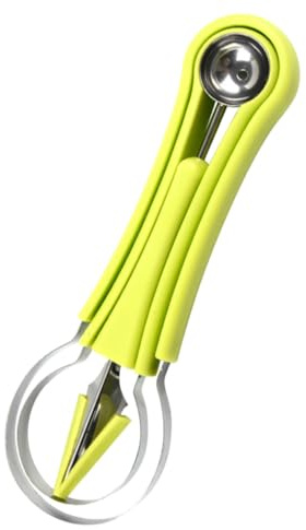 UKCOCO Intaglio Frutta in Acciaio Ergonomici con Paletta Scavino e Cucchiaio per Palline Utensili Cucina per Decorazioni e Preparazioni Rapide