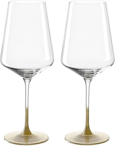 Leonardo Weinglas PUCCINI 560 ml gold 2er-Set, spülmaschinengeeignet