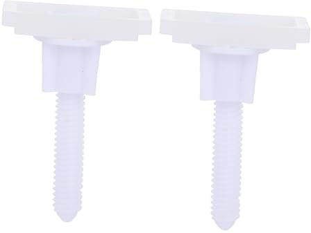 DOITOOL Kit Di Montaggio Per Sedile Wc Viti Di Fissaggio in Abs, Parti Di Ricambio Stabili e Resistenti Per Sedili Water, Confezione Da 2 Set Per Accessori Bagno