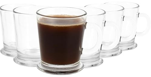 bar@drinkstuff Essence Arabica Coffee Glass 6.3oz / 180ml, Pack of 6