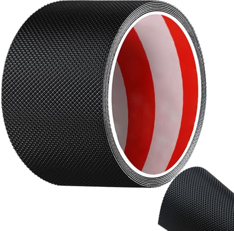 Halkfri Gummiunderlägg För Suloskor - Svart Nät Anti-Halklistor, Självhäftande Halkfria Klistermärken För Duschar Och Toaletter, Längd 100cm, 3 Bredder (10cm/5cm/2.5cm), Hållbart Gummimaterial