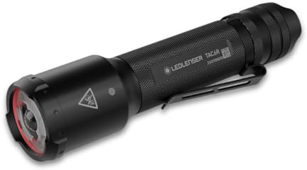 Ledlenser TAC6R Tactical Rechargeable Torch, 2000lm, 6 Modes & Strobe | Alcance 370m, tecnología Multi-Lens, hasta 15h de autonomía, USB-C, IP68, funda incluida, uso policial y militar
